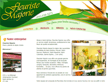 Tablet Screenshot of fleuristemajorie.com